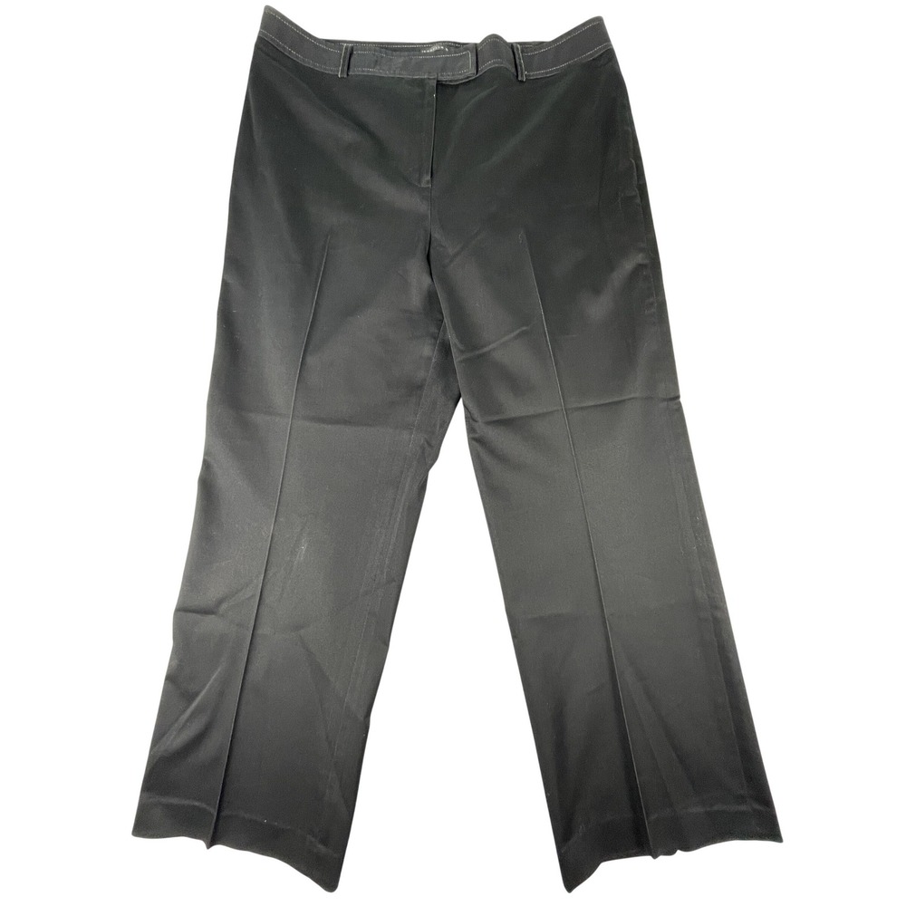 Isabella DeMarco Pants‎ Womens 14 Black Dress Trousers Stretch Straight Leg